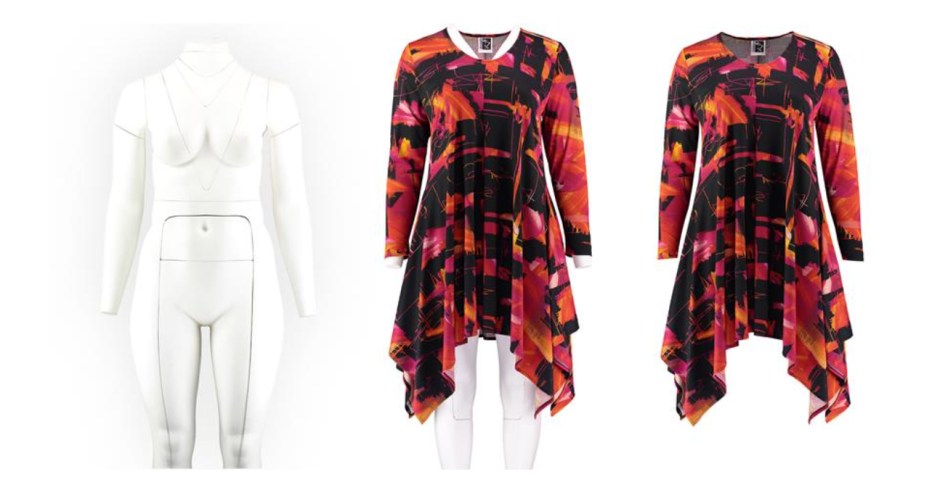 majic mannequin with garments